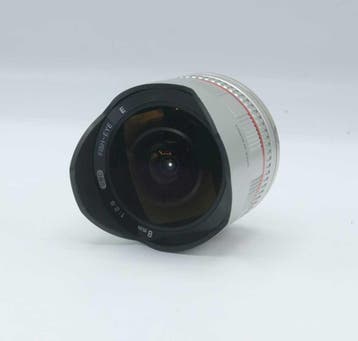 Samyang 8mm F/2.8 Fisheye Sony E-Mount OCCASION (001), Ophalen of Verzenden, Gebruikt