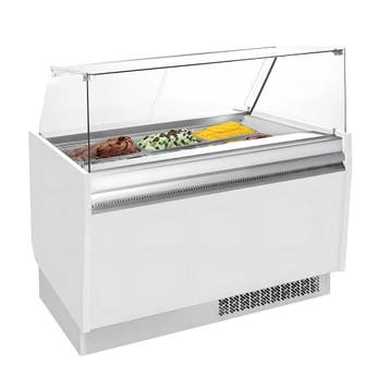 GGM Gastro | Ijsvitrine LIAM - 1310mm - Statisch - voor |, Verzenden, Nieuw in verpakking, Koelen en Vriezen