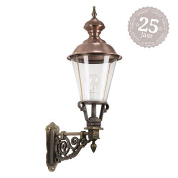 Buitenlamp Lindenberg L Brons Buitenverlichting, Verzenden, Nieuw, 50 tot 250 watt, Wandlamp