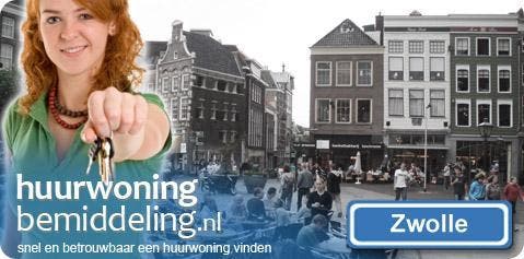 Zwolle-Centrum, 3 kamer appartement, 70 m2 (€ 950,- p/m)., Huizen en Kamers, Huizen te huur, Appartement