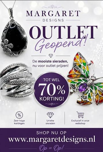 Margaret Designs, ixxxi, Ducett, Bohm Paris, Biba, zilver, Ophalen of Verzenden, Nieuw, Dame of Heer