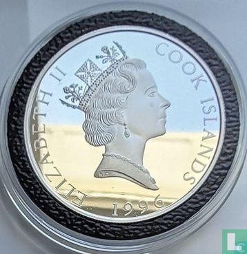 Cookeilanden 5 dollars 1996 (PROOF) Lion, Verzenden, Losse munt, Goud