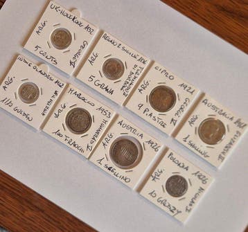 Wereld. Collection of silver coins (Zonder minimumprijs), Postzegels en Munten