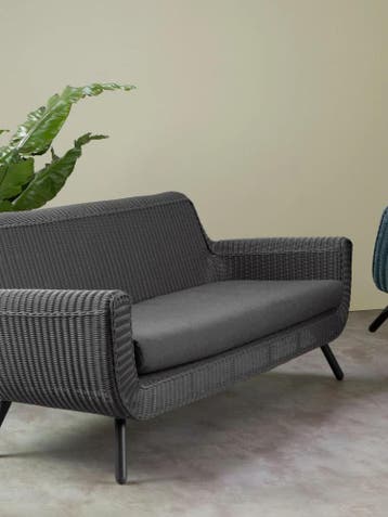 Lounge Tuinbank  Jonah  3 zits  Antraciet  Wicker  The Outsi, Verzenden, Nieuw