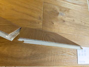 Eikenvloer Lamelparket 3-strook Vloeren met KLIK Multiplank, Verzenden, Nieuw, Minder dan 50 cm, 10 m² of meer