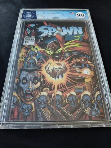 Spawn #13 - EGC 9.8 - Youngblood appearance - 1 Graded comic, Boeken, Nieuw