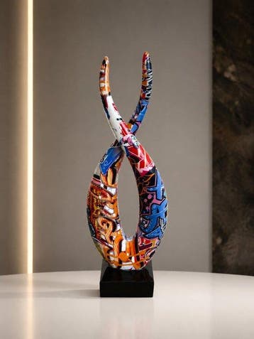 sculptuur, Modern Pop Art Statement Sculptuur – Graffiti