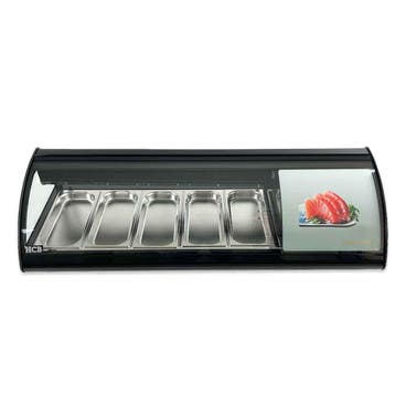 HCB Sushivitrine - 5 x 1/3 GN - 130,7 cm - 230V, Verzenden, Nieuw in verpakking