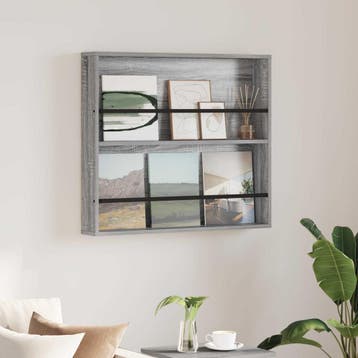 vidaXL Tijdschrift Rek Grijs Sonoma 80 x 12 x 70 cm Bewerkt, Verzenden, Nieuw