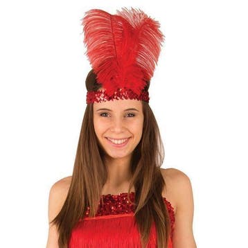 Hoofdband Charleston rood, Ophalen of Verzenden, Nieuw
