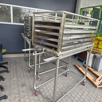 3X ZGAN MEDISCHE  RVS sterilisatie transportwagen met lade's, Ophalen of Verzenden, Nieuw