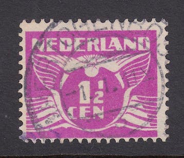 Nederland 1928 - Vliegende Duif, met echt gebruikte, Gestempeld