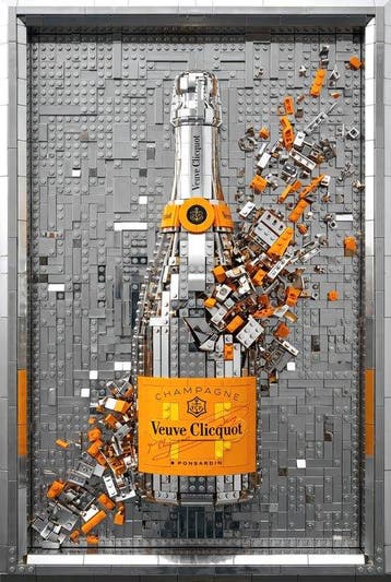 Artxlife - Lego Veuve Clicquot Silver&Orange Explosion, Nieuw
