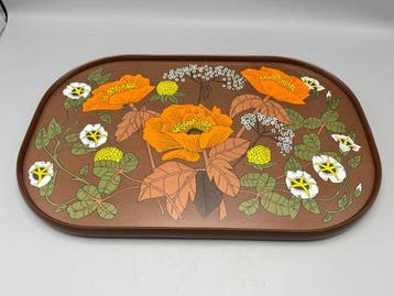 Dienblad - Rubber, kunststof - Vintage dienblad