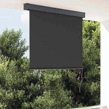 vidaXL Rolgordijn voor buiten 120x250 cm antraciet, Huis en Inrichting, Verzenden, Nieuw