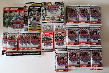 Topps Turbo Atax F1 - 2x Eco Pack + 2x Multi Pack + 100, Verzamelen, Nieuw