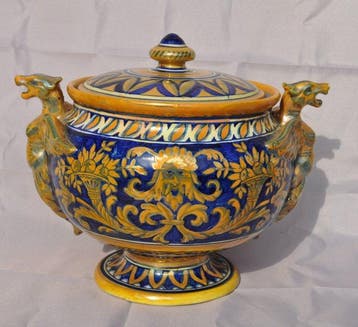 C.I.M.A. Perugia - 1920/1930 - Tureen - Keramiek -, Antiek en Kunst