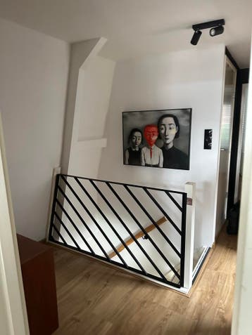 Balustrade met diagonale spijlen - op maat gemaakt!, Nieuw