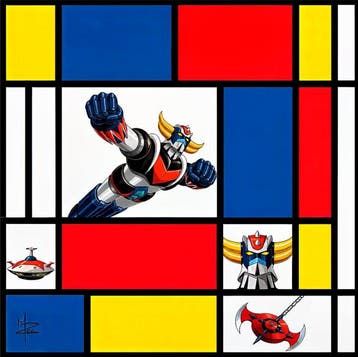 PLM-Art - Goldorak Mondrian
