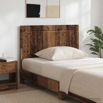 vidaXL Wandgemonteerd Hoofdeinde UTRECHT Oud hout Bewerkt, Verzenden, Nieuw, Bruin, Hout