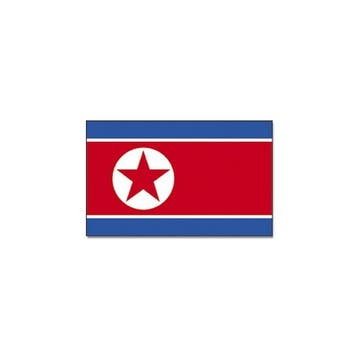 Gevelvlag/vlaggenmast vlag Noord Korea 90 x 150 cm - Noord.., Hobby en Vrije tijd, Ophalen of Verzenden, Nieuw