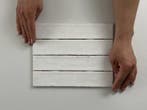 Wandtegel Ragno Kalon Handvorm Wit Glans 5x25 (Muurtegels), Nieuw, 20 tot 40 cm, 10 m² of meer, Wandtegels