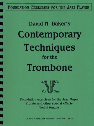 David N. Baker’s Contemporary Techniques for the Trombone Vo, Muziek en Instrumenten, Ophalen of Verzenden, Nieuw, Trombone