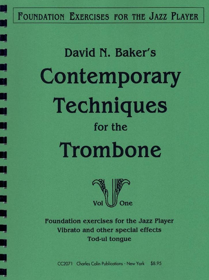David N. Baker’s Contemporary Techniques for the Trombone Vo, Muziek en Instrumenten, Bladmuziek, Trombone, Nieuw, Ophalen of Verzenden