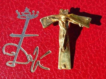 Zilver, Goud afgewerkt - Ketting met hanger - Na Salvador, Antiek en Kunst