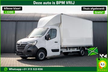 Renault Master 2.3dCi | Bakwagen met Laadklep | LED | Carpla, Stof, Gebruikt, Renault, Wit