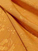 Tessuto Jacquard GALTEX Oro Aranciato – Floreale Elegante, Antiek en Kunst, Curiosa en Brocante