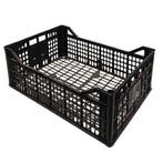 Stapelbak, 600x400x210 mm, euronorm, zwart pp, gebruikt -, Zakelijke goederen, Ophalen of Verzenden