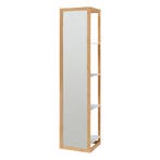 Open kast met spiegel As 170x40x35 cm naturel en wit [en.cas, Verzenden, Nieuw