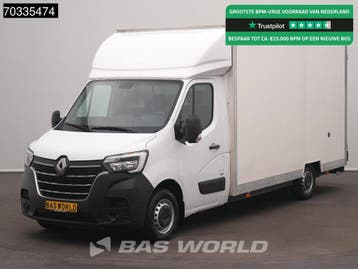 Renault Master 145PK Lowliner Bakwagen LED Navi Airco Cruise, Stof, Gebruikt, Euro 6, Renault