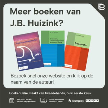 Rechtspersoon, vennootschap en onderneming / Studiereeks, Verzenden, Gelezen, J.B. Huizink