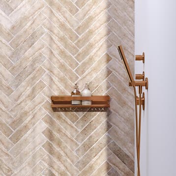 Doucherek Brauer Copper Edition 40 Cm Koper Geborsteld PVD, Doe-het-zelf en Verbouw, Sanitair, Ophalen of Verzenden, Nieuw