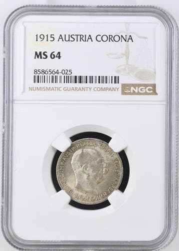 Oostenrijk. Franz Joseph I. Corona 1915 - NGC MS64