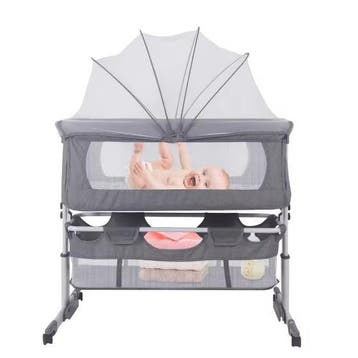3-in-1 Babybed – Wieg, Reisbed en Babynest met Klamboe, Verzenden, Nieuw