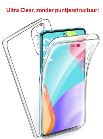 Galaxy A52 / A52s 360° Ultra Clear Hybrid PC + TPU Hoesje, Ophalen of Verzenden, Nieuw