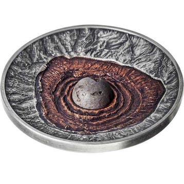 Niue. 2 Dollars 2015 Vesuvius Volcano Pompeii Lava 2 Oz,