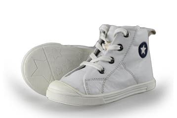 Jopper Hoge sneakers Jongens in maat 24 Wit, Verzenden, Schoenen, Zo goed als nieuw, Jongen of Meisje