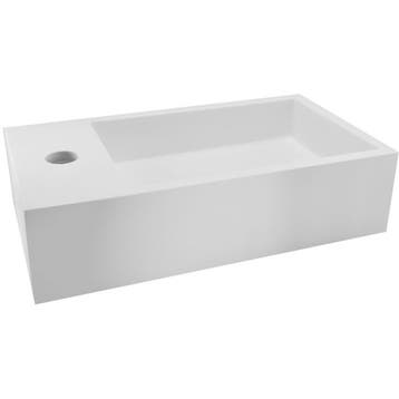Wiesbaden Lotte - Fontein Links - 40x22x10cm - Solid Surface, Ophalen of Verzenden, Nieuw