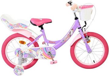 Volare Unicorn Kinderfiets - Meisjes - 16 inch - Paars, Verzenden, Nieuw