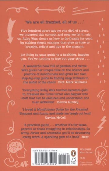 A Mindfulness Guide for the Frazzled 9780241972069 Ruby Wax, Boeken, Verzenden, Gelezen, Ruby Wax