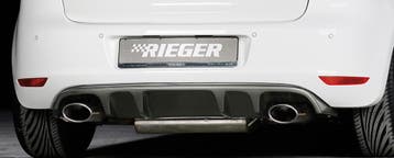 Rieger diffuser met 2 dubbele finnen | Golf 6 GTI - 3-drs.,, Verzenden, Nieuw, Volkswagen