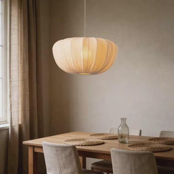 Wabi Sabi Stof Plafondlamp - Scandinavisch Design Hanglamp v, Verzenden, Nieuw