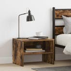 vidaXL Nachtkastje 40x30x30 cm bewerkt hout gerookt, Huis en Inrichting, Slaapkamer | Nachtkastjes, Minder dan 45 cm, Verzenden