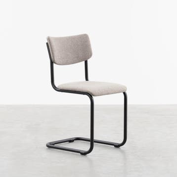 Buisframe stoel met zwart frame - Keuze uit veel stoffen, Verzenden, Zwart, Nieuw, Buisframe, industrieel, staal, buizenstoel