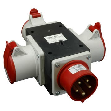 Waterdichte 400V splitter - 3 voudig, Doe-het-zelf en Verbouw, Elektra en Kabels, Ophalen of Verzenden, Nieuw, Overige typen