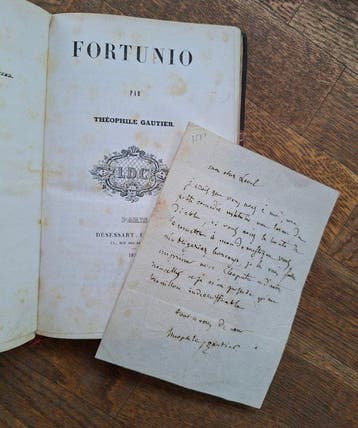 Théophile Gautier [ex-libris Victorien Sardou] - Fortunio